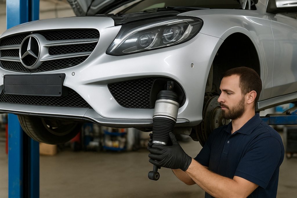Ремонт пневмоподвески Mercedes: когда менять компрессор и как продлить срок службы?