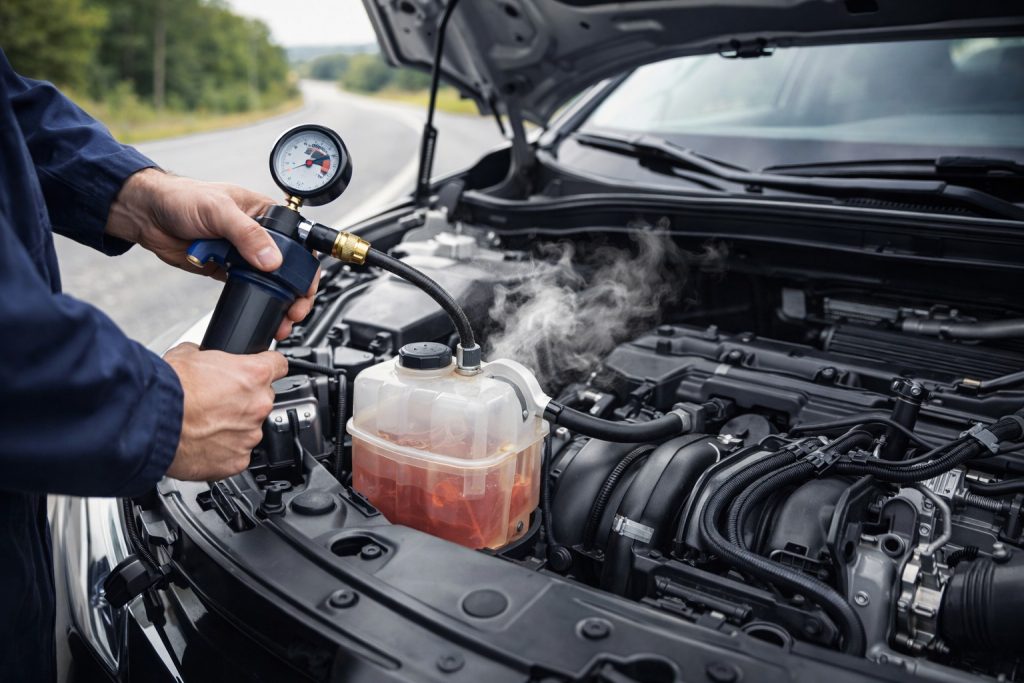 Проверка системы охлаждения под давлением: как найти утечку антифриза, которая проявляется только на трассе под нагрузкой