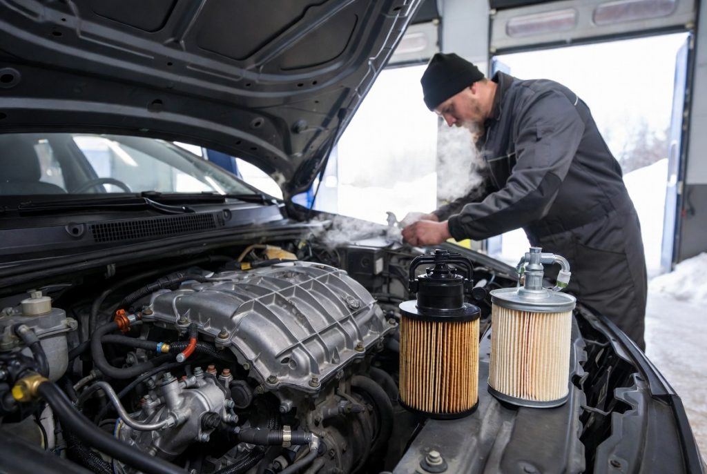 Замена топливного фильтра на дизеле: Почему экономия на фильтре зимой может стоить вам ремонта ТНВД и форсунок
