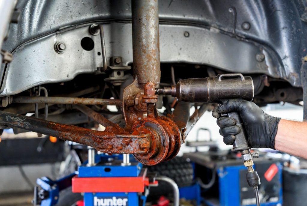 Заклинившие болты развал-схождения на Pajero: как избежать «болгарки» и спасти рычаги